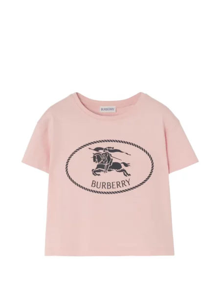 Koszulka dziecięca Burberry różowa