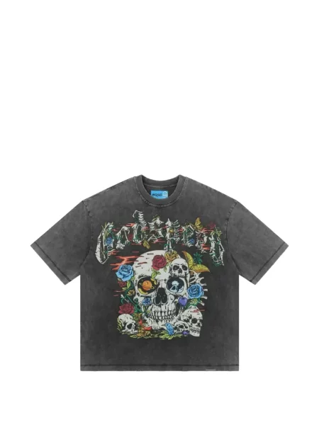 Tricou Godspeed cu imagine gri