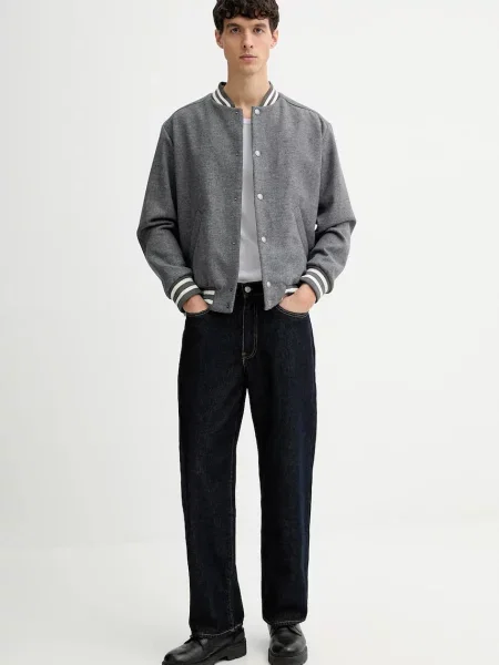 Куртка з додаванням вовни A.P.C. blouson micky демісезонна сірий