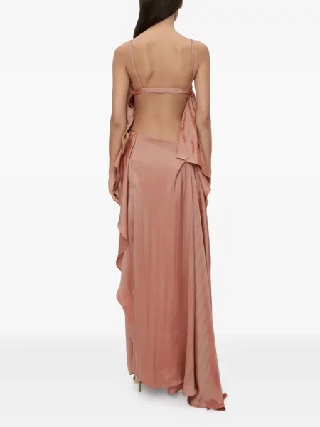 Rochie maxi Christopher Esber roz