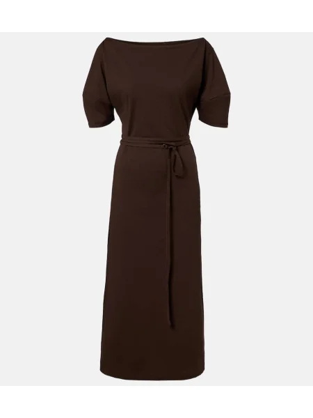 Rochie midi Lemaire de in până la genunchi de costum maro