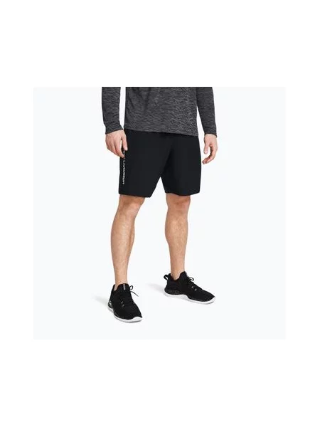 Шорти для тренувань Under Armour Woven Wdmk black/white білі