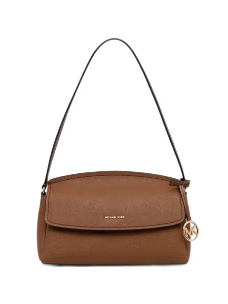 Pantofi cu toc Michael Michael Kors din piele slingback cu autograf maro