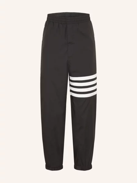 Thom Browne. Spodnie Dresowe schwarz biały