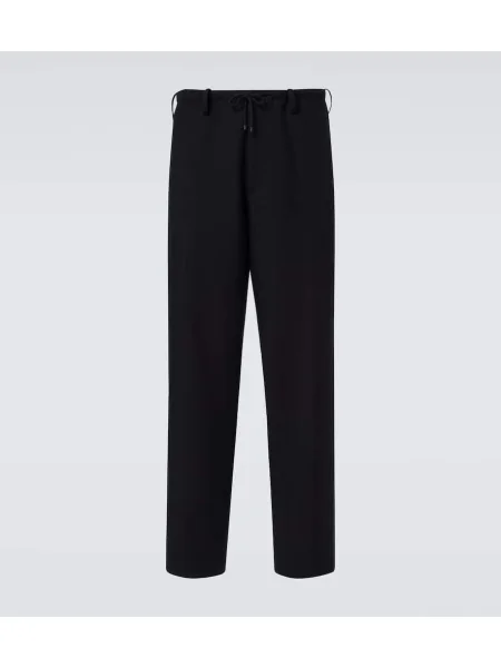 Pantaloni Dries Van Noten de lână negru