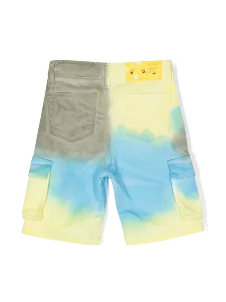 Szorty cargo dziecięce Off-white białe