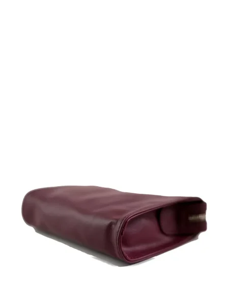 Geanta de piele La Rose din piele violet