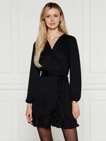 LAUREN RALPH LAUREN Rochie cu cordon JERSEY negru