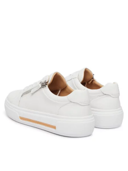 Sneakersy Clarks Hollyrose Zip biela
