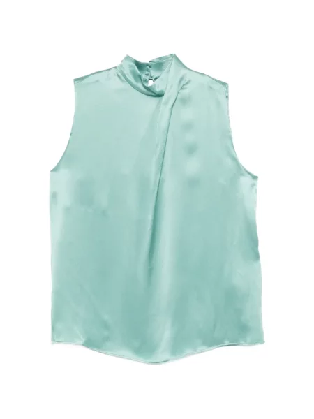 Bluzka Eleventy drapowana niebieska