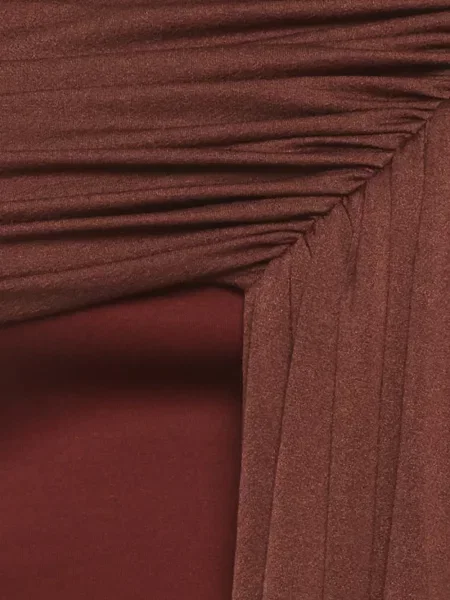 Rochie maxi Chats By C.dam drapată roșu