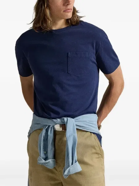 Kołnierzykowy polo Polo Ralph Lauren z frędzli w paski czerwone