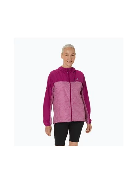 Бігова куртка ASICS Fujitrail Packable м'яка ягода/ожина