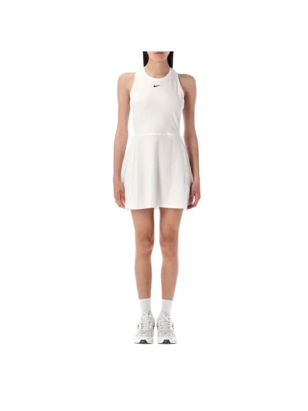 Nike Sukienki Kobieta XS Sukienka Tenisowa z Plecami biały