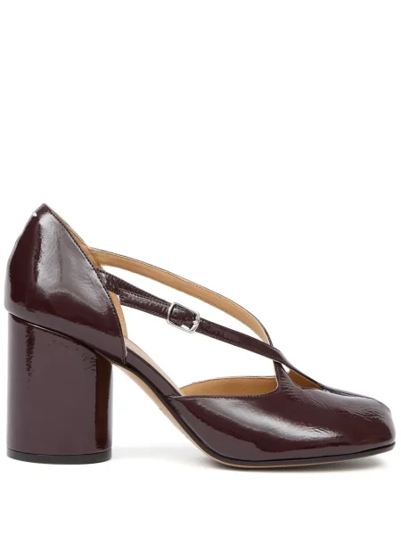Pantofi cu toc Maison Margiela cu bretele maro