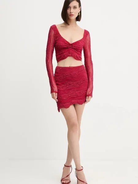 Блузка Charo Ruiz Ibiza однотонна червоний