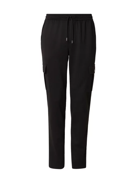 INDICODE JEANS Laisvo stiliaus kelnės Nello' juoda