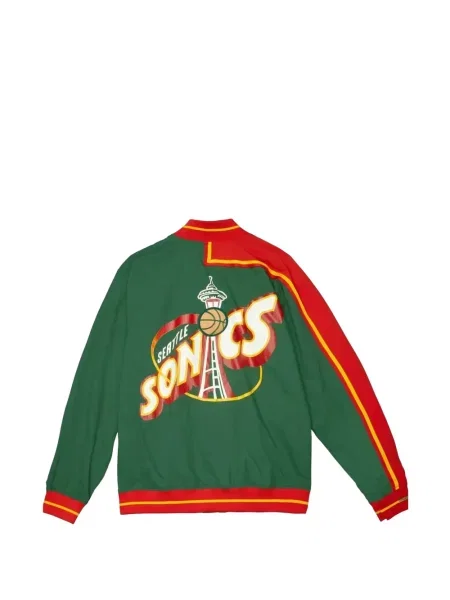 Яке Mitchell & Ness с автограф зелено