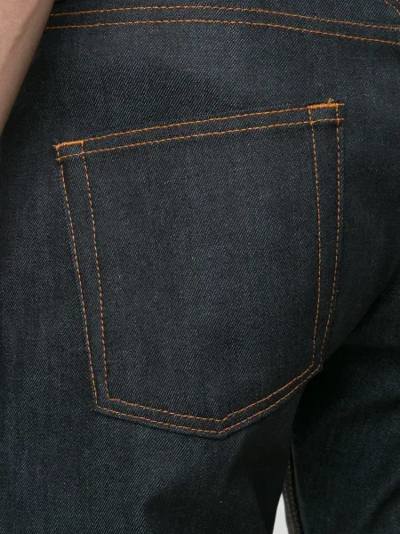 Blugi conici Naked And Famous albastru