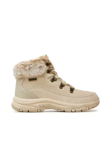 Kozačky Skechers béžové