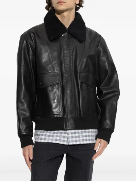 Geanta de piele A.p.c. negru