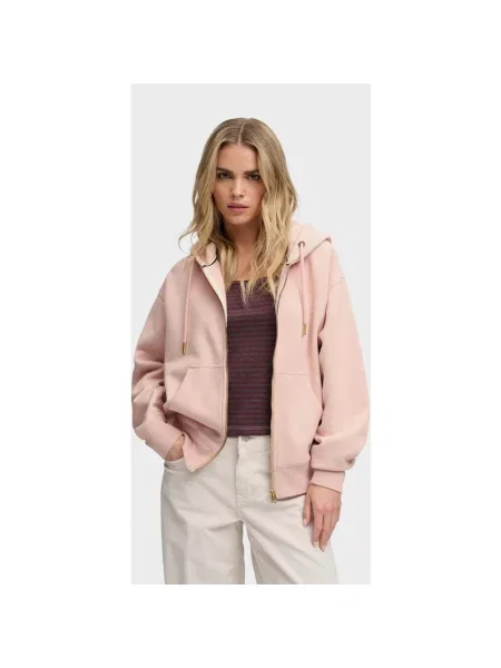 Bluza z kapturem Superdry Luxe Casual Full Zip XS różowa