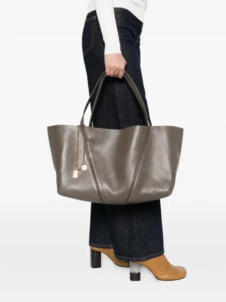 Pandantiv Chloé din piele gri
