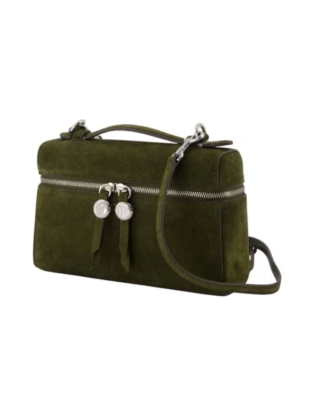 Top Tory Burch zamszowy zielony