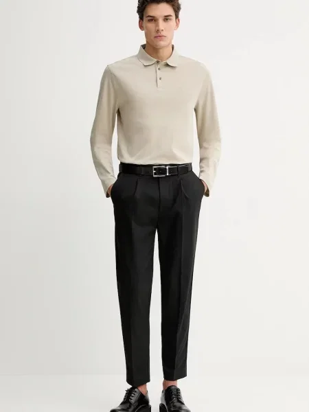 Calvin Klein spodnie proste czarny