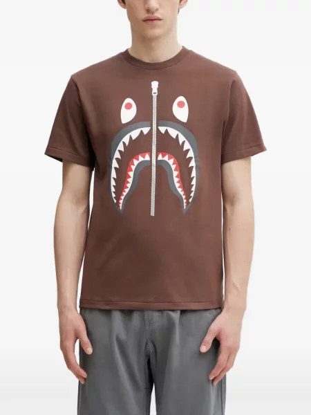 Tricou A Bathing Ape® cu imagine maro