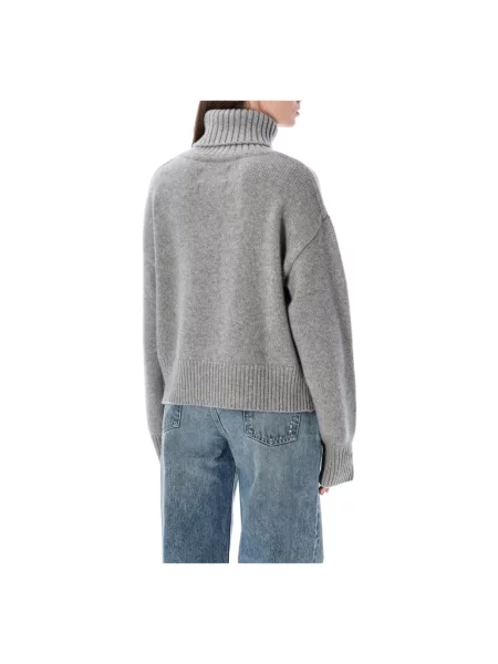 Sweter Extreme Cashmere z kaszmiru o skróconej długości szary