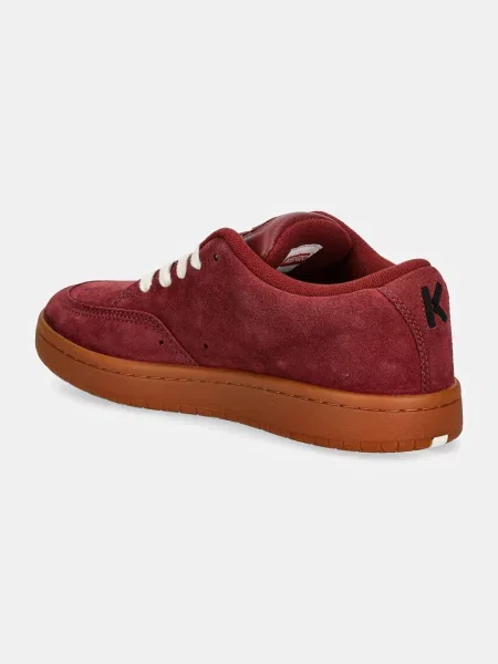 Kenzo sneakers din piele intoarsă Dome Low Top Sneakers bordo