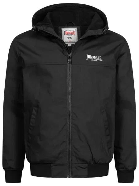 LONSDALE Geacă de primăvară-toamnă Dunster negru alb