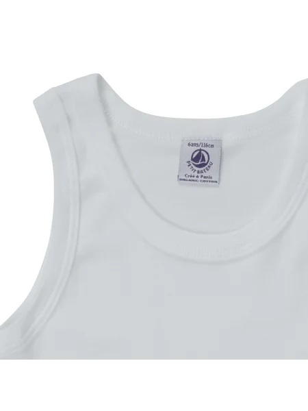 Tricou copii Petit Bateau alb