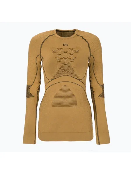 Tricou termic cu mânecă lungă pentru femei X-Bionic Radiactor auriu