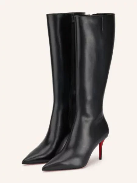 Christian Louboutin Kozačky Miss Z Botta 80 černá