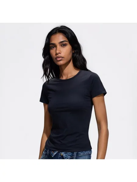 Reserved Slim fit póló fekete