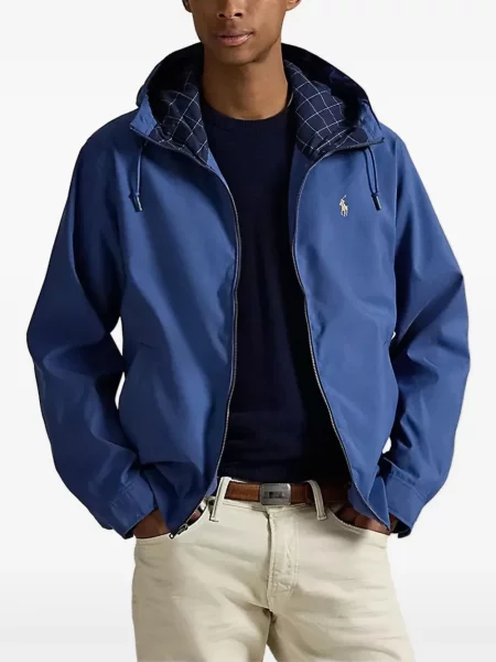 Keprová košile Polo Ralph Lauren s výšivkou s kapucí zelená