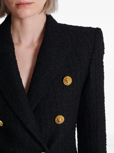 Блейзър Balmain от туид черно