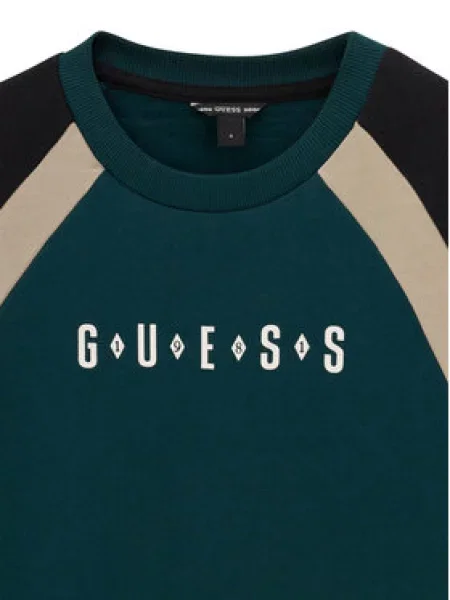 Guess Pulóver Sötétzöld Oversize