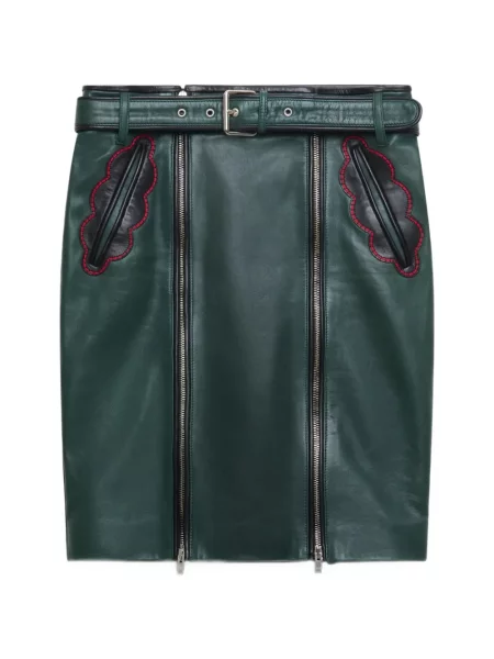 Fustă din piele Marni verde