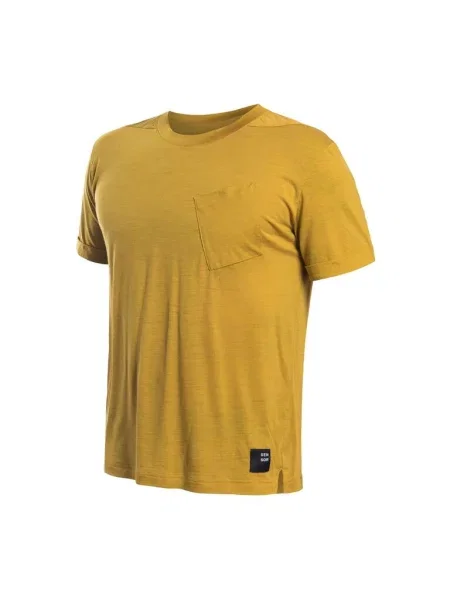SENSOR Koszulka Merino Air Traveller Tee Ss mustard-M różowa