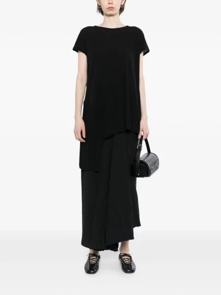 Tricou Yohji Yamamoto asimetric negru
