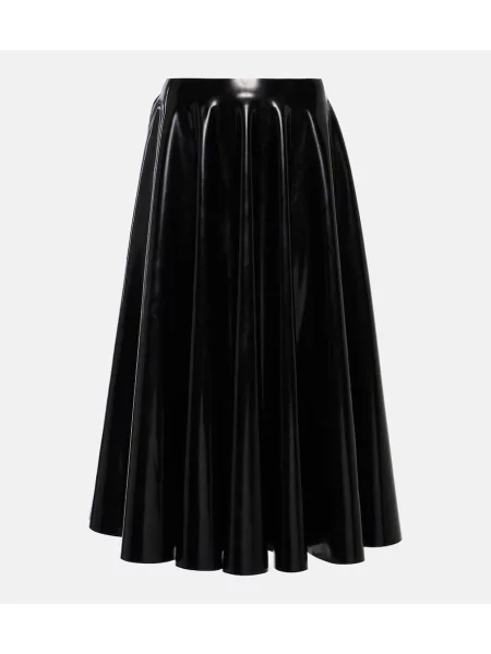 Fustă midi Alaïa până la genunchi negru