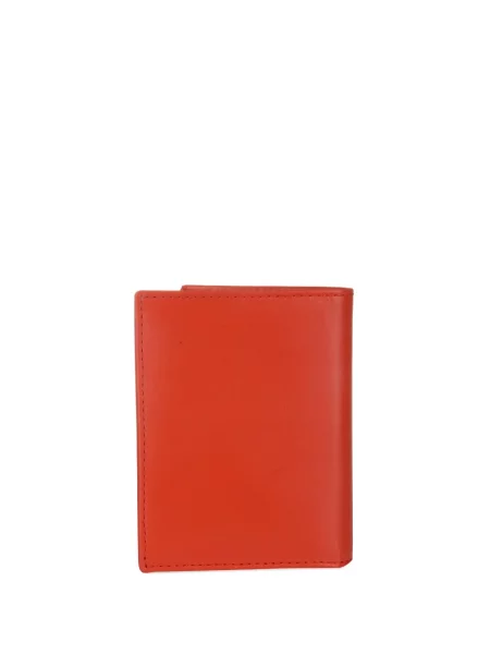Iš natūralios odos piniginė Comme Des Garçons Wallet oranžinė