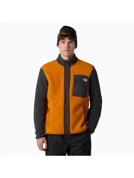 Мъжки суитшърт The North Face Yumiori full zip agate orange/asphalt grey сиво