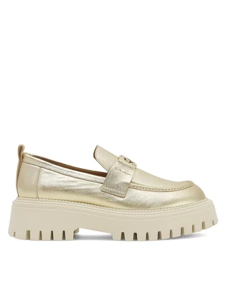 Лоферы Eva Minge золотые