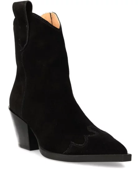 Botine Copenhagen din piele de căprioară negru