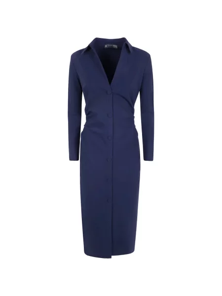 Rochie midi Chiara Boni La Petite Robe cu volane albastru