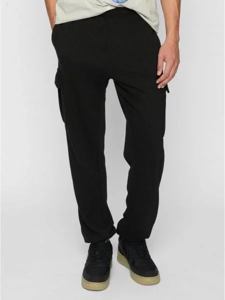 Pantaloni de trening Urban Classics din material terry negru